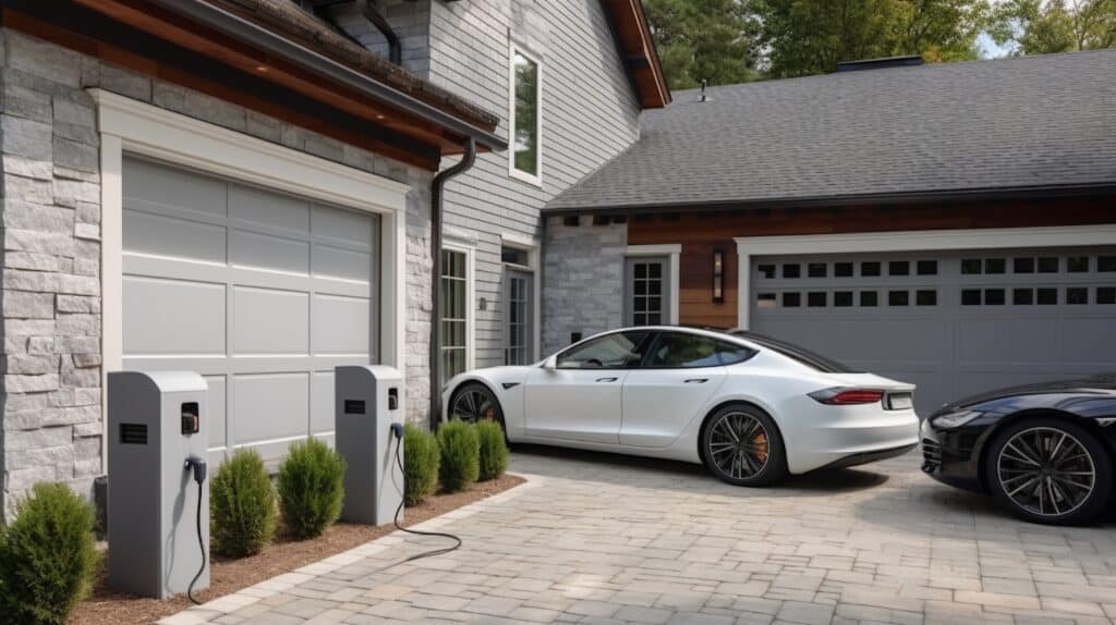 Electric car charging at home clean energy